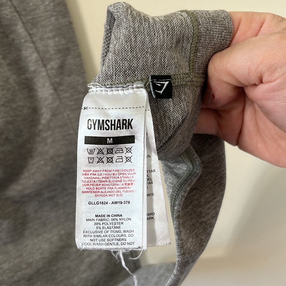 Gymshark Flex High Waisted Grey Pink Leggings Size Medium - Picture 9 of 9